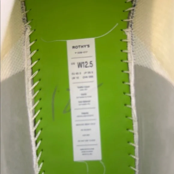 Rothy's White Textured Sneakers with Minimalist Design - Picture 6 of 6